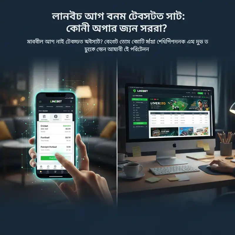লাইনবেট অ্যাপ এবং ডেক্সটপ সাইটের তুলনা